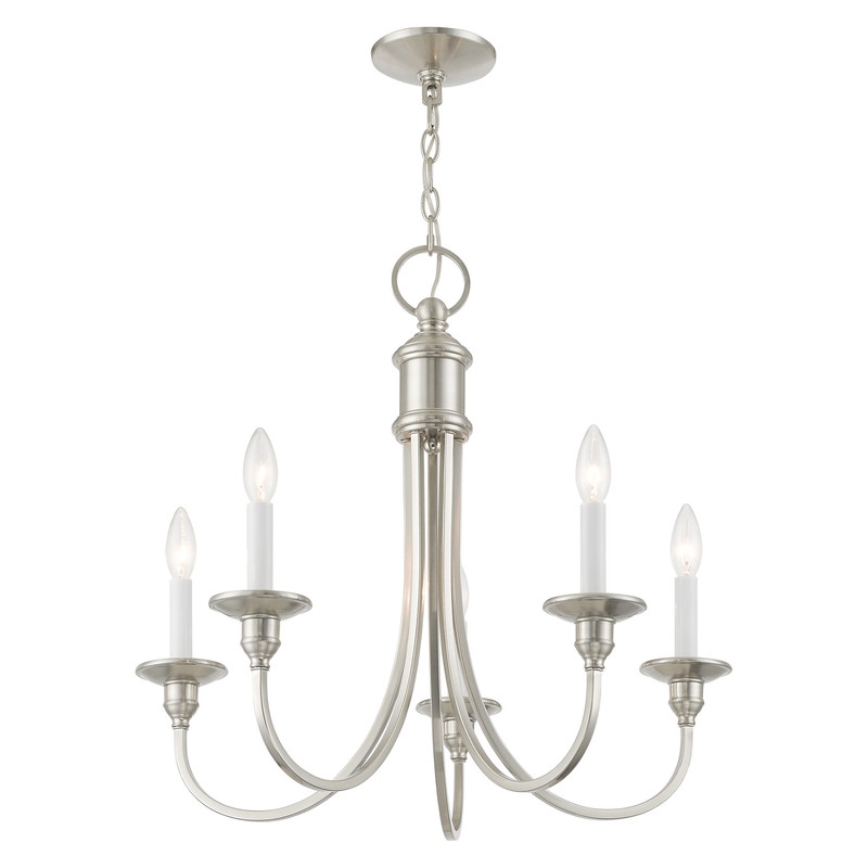Livex Lighting Cranford Chandelier in Brushed Nickel