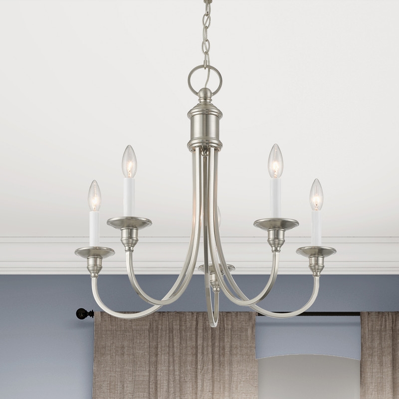 Livex Lighting Cranford Chandelier in Brushed Nickel