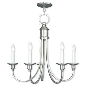 Livex Lighting Cranford Chandelier in Brushed Nickel