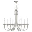 Livex Lighting Cranford Chandelier in Brushed Nickel