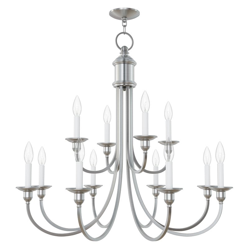 Livex Lighting Cranford Chandelier in Brushed Nickel