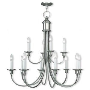 Livex Lighting Cranford Chandelier in Brushed Nickel