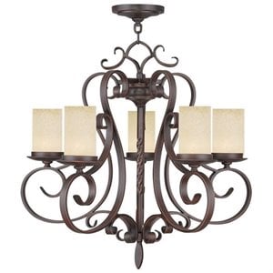 Livex Lighting Millburn Manor Chandelier in Imperial Bronze