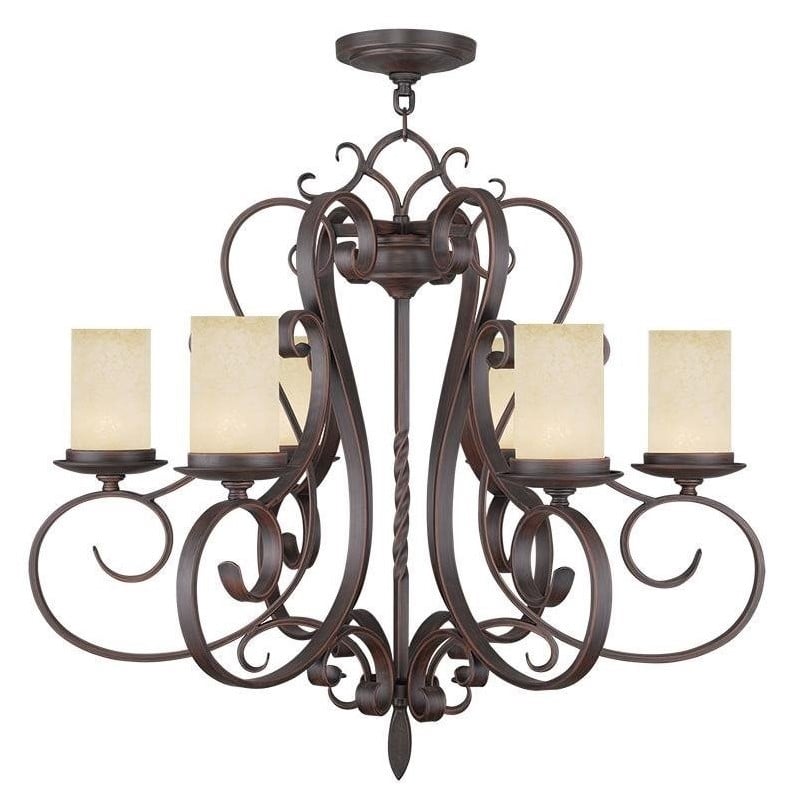 Livex Lighting Millburn Manor Chandelier in Imperial Bronze