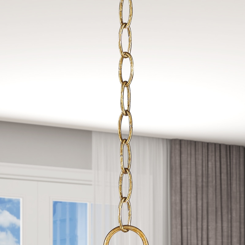 Livex Lighting Accessories Antique Gold Leaf 3' Heavy Duty Decorative Chain