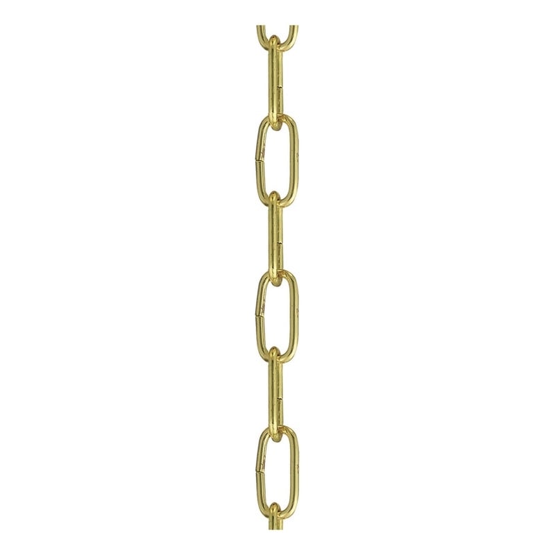 Livex Lighting Accessories Polished Brass 12' Extra Heavy Duty Decorative Chain