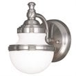 Livex Lighting Oldwick Bath Light Wall Sconce in Brushed Nickel