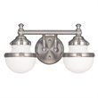 Livex Lighting Oldwick Bath Light in Brushed Nickel