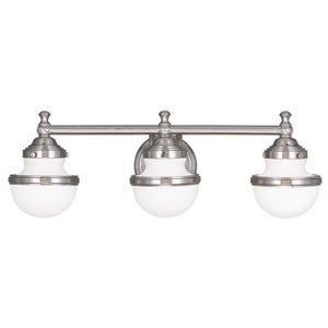 Livex Lighting Oldwick Bath Light in Brushed Nickel