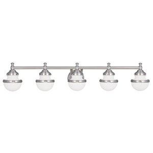 Livex Lighting Oldwick Bath Light in Brushed Nickel