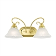Livex Lighting Coronado Bath Light in Polished Brass