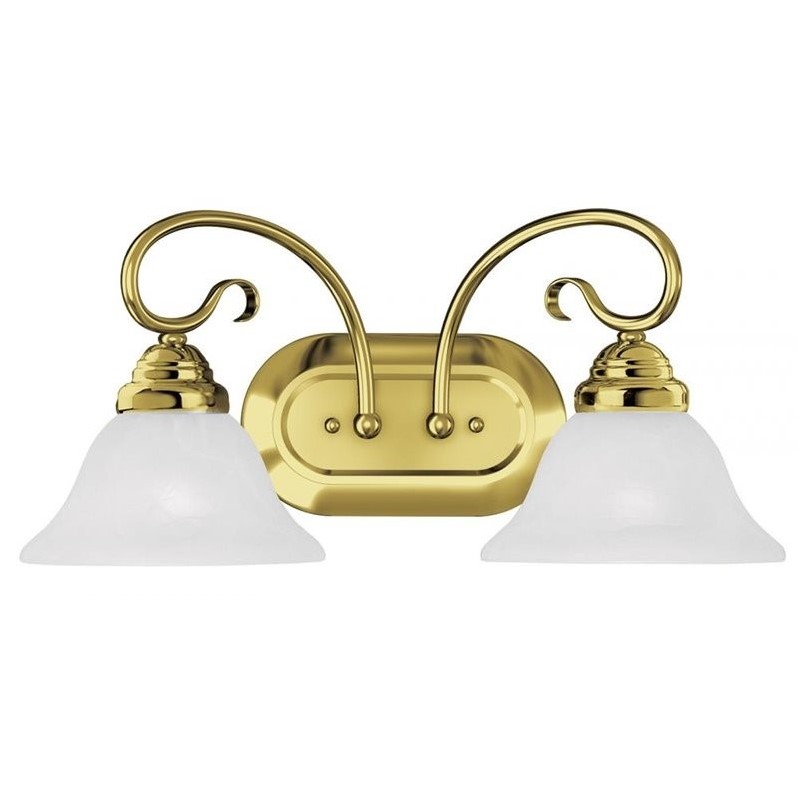 Livex Lighting Coronado Bath Light in Polished Brass
