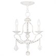 Livex Lighting Chesterfield Mini Chandelier in Antique White