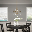 Livex Lighting Chesterfield Mini Chandelier in Antique Gold Leaf