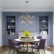 Livex Lighting Chesterfield Chandelier in Antique Gold Leaf