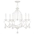 Livex Lighting Chesterfield Chandelier in Antique White
