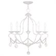 Livex Lighting Chesterfield Chandelier in Antique White
