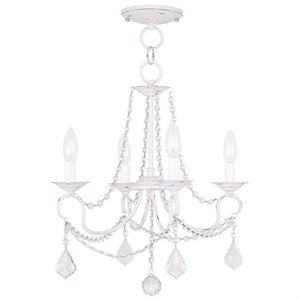 Livex Lighting Pennington Convertible Ceiling Mount in Antique White