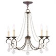 Livex Lighting Pennington Chandelier in Hand Applied Venetian Golden Bronze