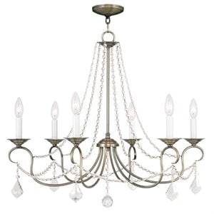 Livex Lighting Pennington Chandelier in Antique Brass