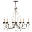 Livex Lighting Pennington Chandelier in Hand Applied Venetian Golden Bronze