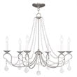 Livex Lighting Pennington Chandelier in Brushed Nickel