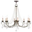 Livex Lighting Pennington Chandelier in Hand Applied Venetian Golden Bronze