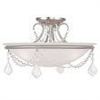 Livex Lighting Chesterfield Ceiling Mount in Brushed Nickel