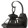 Livex Lighting Monterey 1-Light 60W Brass Outdoor Wall Lantern in Black