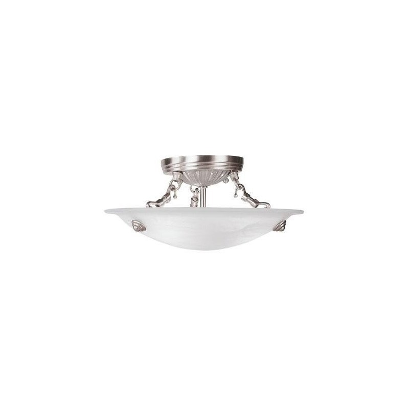 Livex Lighting Oasis Ceiling Mount in Brushed Nickel