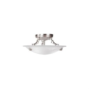 Livex Lighting Oasis Ceiling Mount in Brushed Nickel