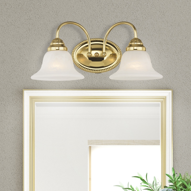 Livex Lighting Edgemont 2 Bath Light in Polished Brass