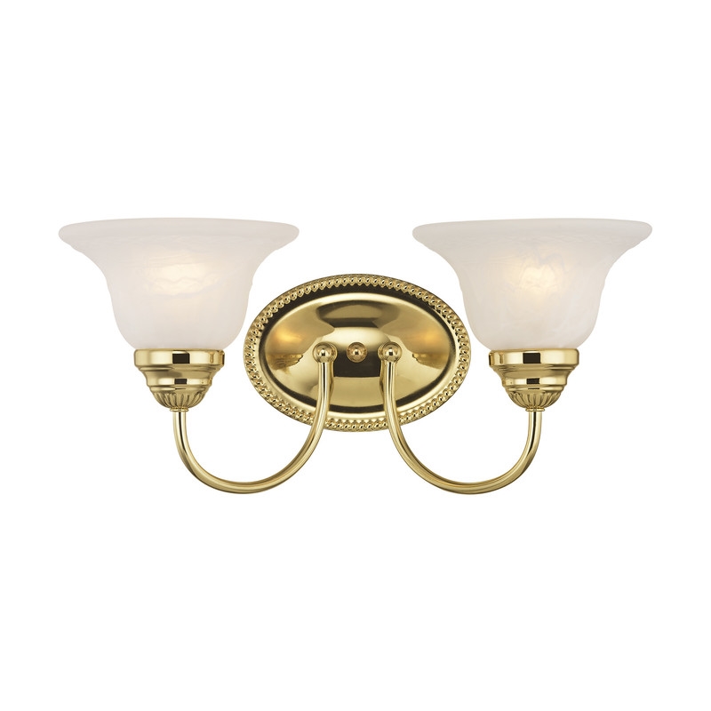 Livex Lighting Edgemont 2 Bath Light in Polished Brass