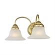 Livex Lighting Edgemont 2 Bath Light in Polished Brass