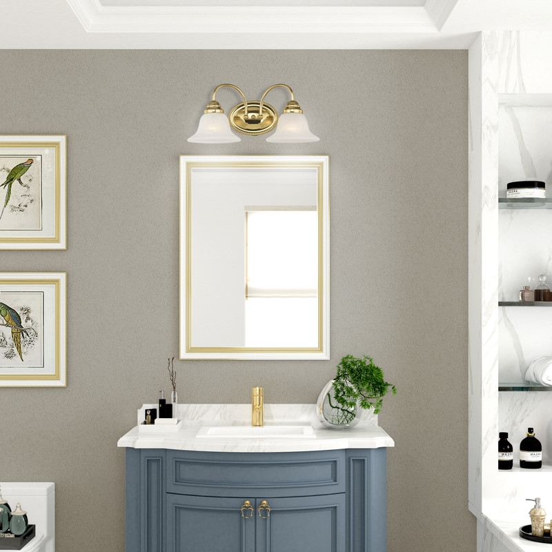 Livex Lighting Edgemont 2 Bath Light in Polished Brass