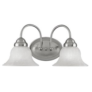 Livex Lighting Edgemont 2 Bath Light in Brushed Nickel