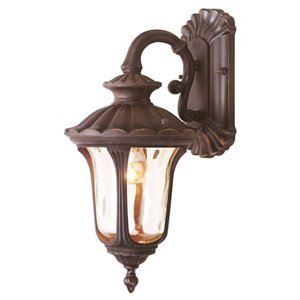 Livex Lighting Oxford Outdoor Wall Lantern in Imperial Bronze