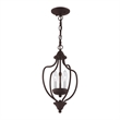 Livex Lighting Home Basics 3 Light Bronze Chain Hang/Ceiling Mount