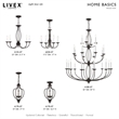 Livex Lighting Home Basics 3 Light Bronze Chain Hang/Ceiling Mount