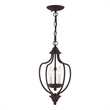 Livex Lighting Home Basics 3 Light Bronze Chain Hang/Ceiling Mount