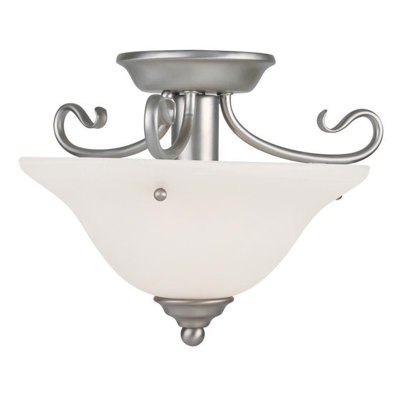 Livex Lighting Coronado Ceiling Mount in Brushed Nickel