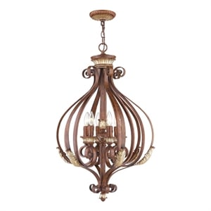 Livex Lighting Villa Verona 6 Light Verona Bronze Foyer