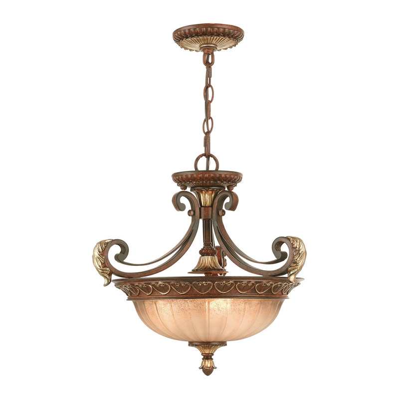 Livex Lighting Villa Verona 3 Light Verona Bronze Chain Hang/Ceiling Mount