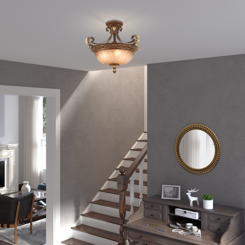 Livex Lighting Villa Verona 3 Light Verona Bronze Chain Hang/Ceiling Mount