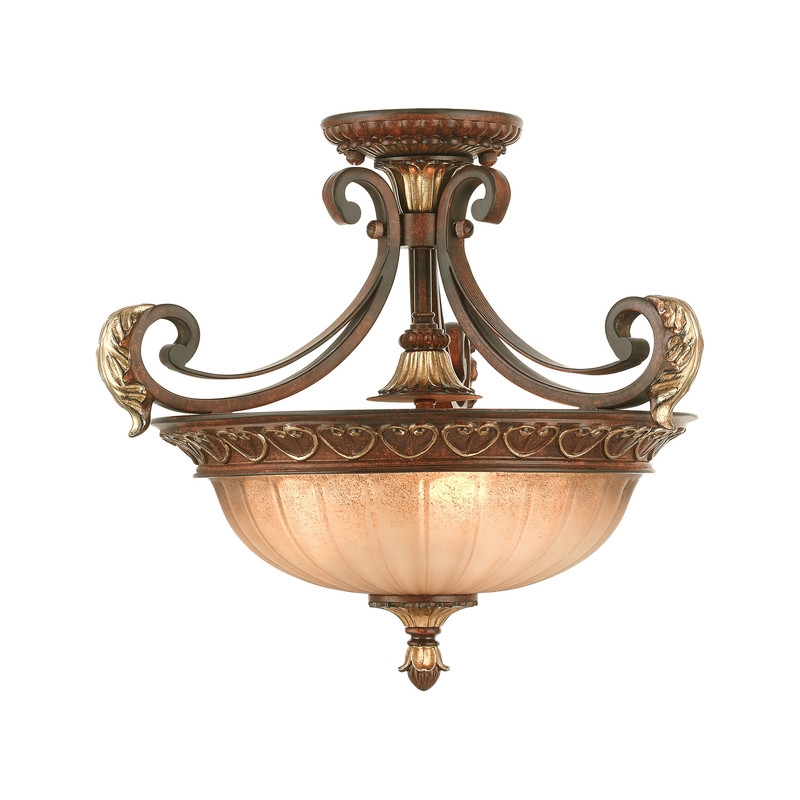 Livex Lighting Villa Verona 3 Light Verona Bronze Chain Hang/Ceiling Mount
