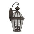 Livex Lighting Georgetown 2 Light Outdoor Wall Lantern in Bronze