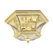 Livex Lighting Monterey Ceiling Mount in Polished Brass