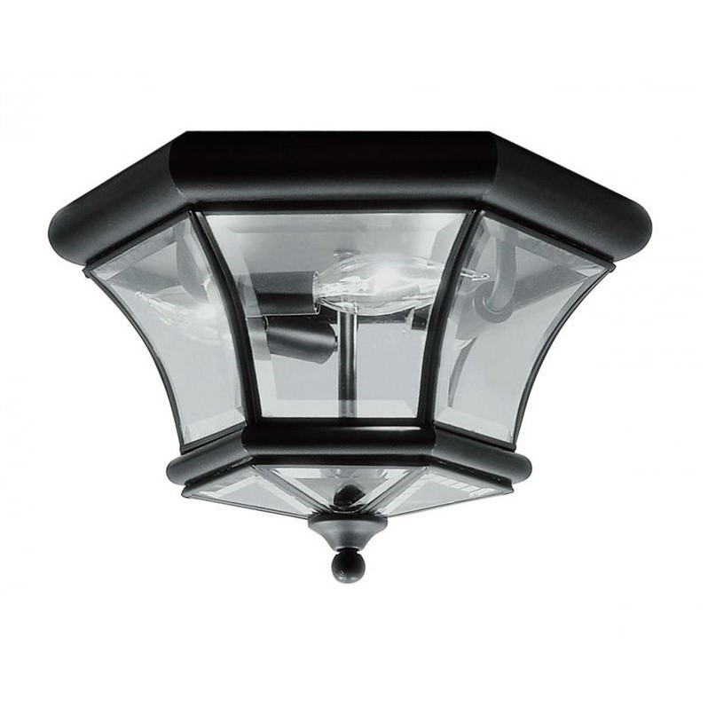 Livex Lighting Monterey Ceiling Mount in Black