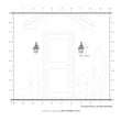 Livex Lighting Monterey 1-Light 100W Brass Outdoor Wall Lantern in Antique Brass