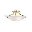 Livex Lighting Oasis Ceiling Mount in Polished Brass